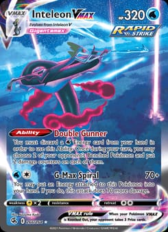Inteleon VMAX 079/264 Ultra Rare – Fusion Strike Pokémon card