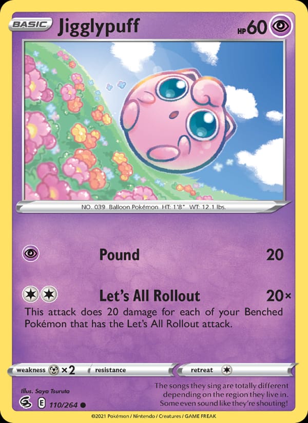 Jigglypuff 110/264 Fusion Strike Pokémon card