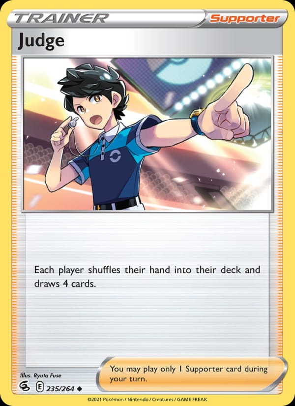 Judge 235/264 Fusion Strike Pokémon card