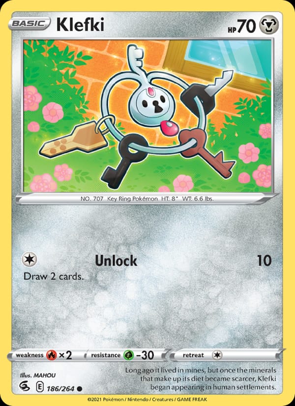 Klefki 186/264 Fusion Strike Pokémon card