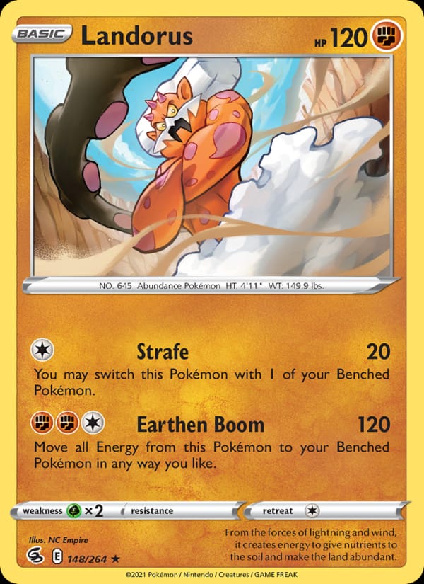 Landorus 148/264 Fusion Strike Pokémon card