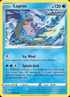 Lapras 054/264 Uncommon – Fusion Strike Pokémon card