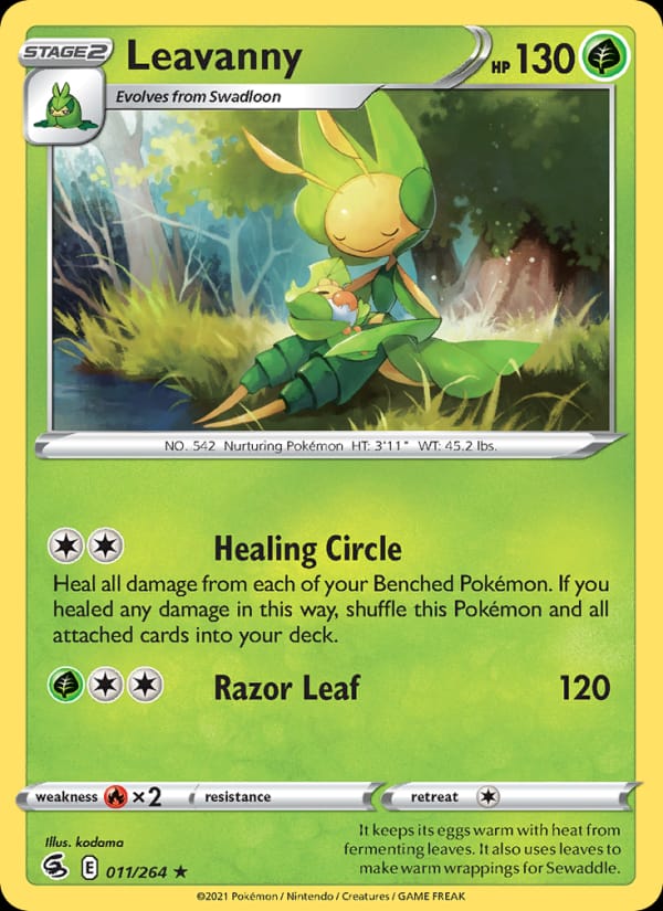 Leavanny 011/264 Fusion Strike Pokémon card
