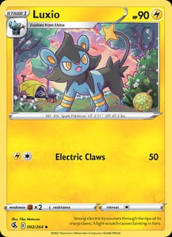Luxio 092/264 Uncommon – Fusion Strike Pokémon card