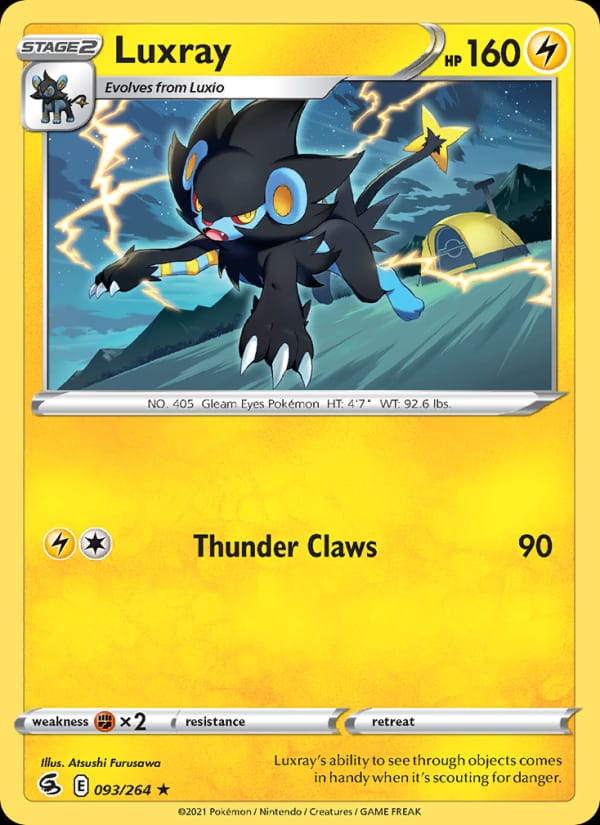 Luxray 093/264 Fusion Strike Pokémon card