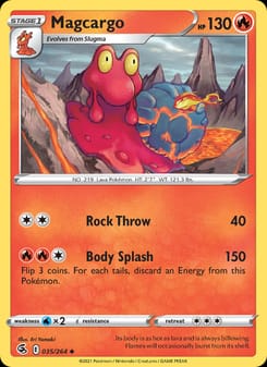 Magcargo 035/264 Uncommon – Fusion Strike Pokémon card