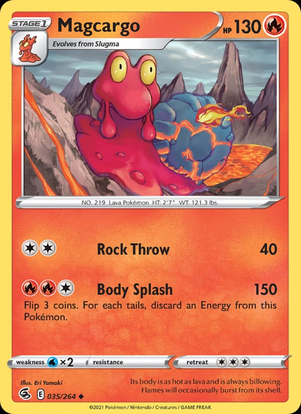 Magcargo 035/264 Fusion Strike Pokémon card
