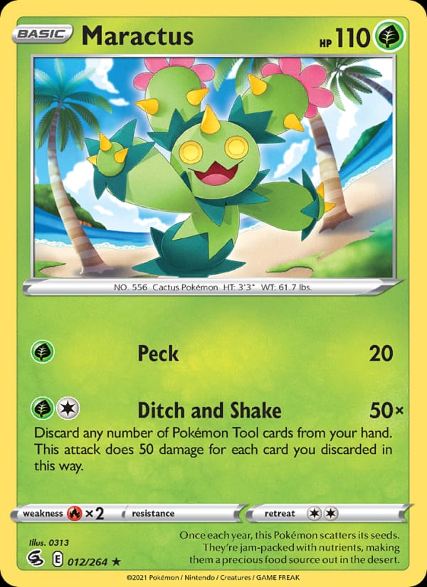 Maractus 012/264 Fusion Strike Pokémon card