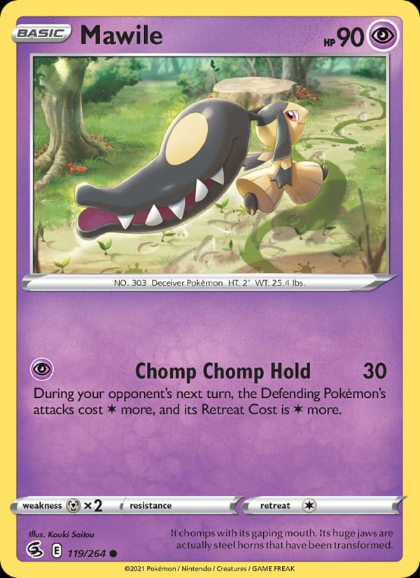 Mawile 119/264 Fusion Strike Pokémon card