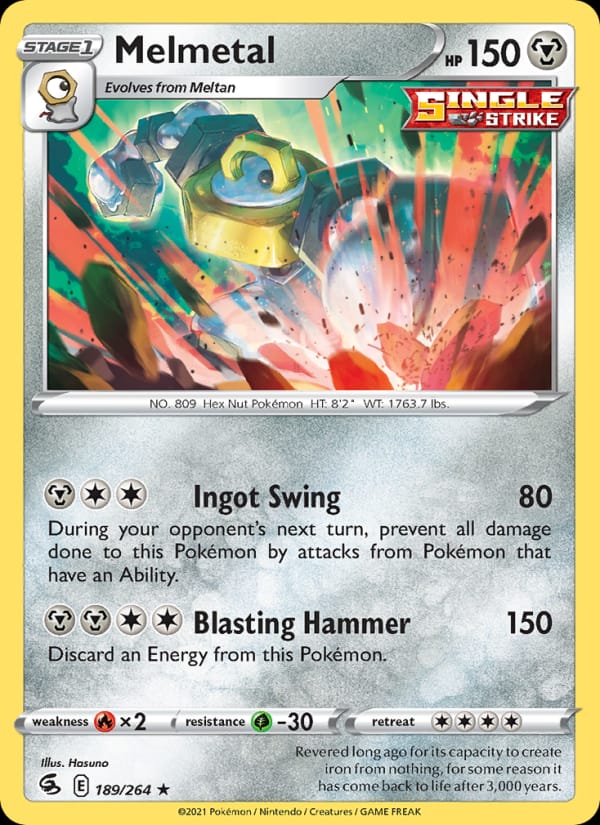 Melmetal 189/264 Fusion Strike Pokémon card