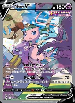 Mew V 251/264 Ultra Rare – Fusion Strike Pokémon card