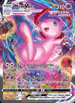 Mew VMAX 269/264 Secret Rare – Fusion Strike Pokémon card
