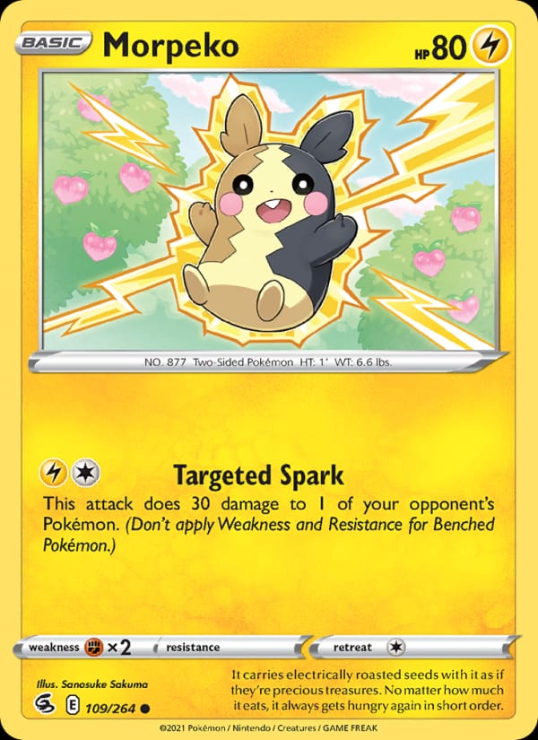 Morpeko 109/264 Fusion Strike Pokémon card