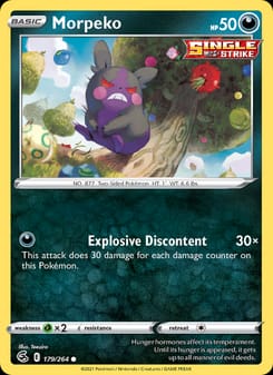 Morpeko 179/264 Common – Fusion Strike Pokémon card