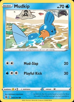 Mudkip 062/264 Common – Fusion Strike Pokémon card