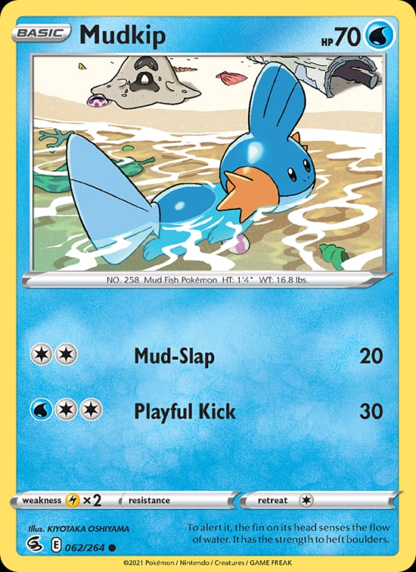 Mudkip 062/264 Fusion Strike Pokémon card