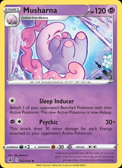 Musharna 122/264 Uncommon – Fusion Strike Pokémon card