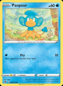 Panpour 068/264 Common – Fusion Strike Pokémon card