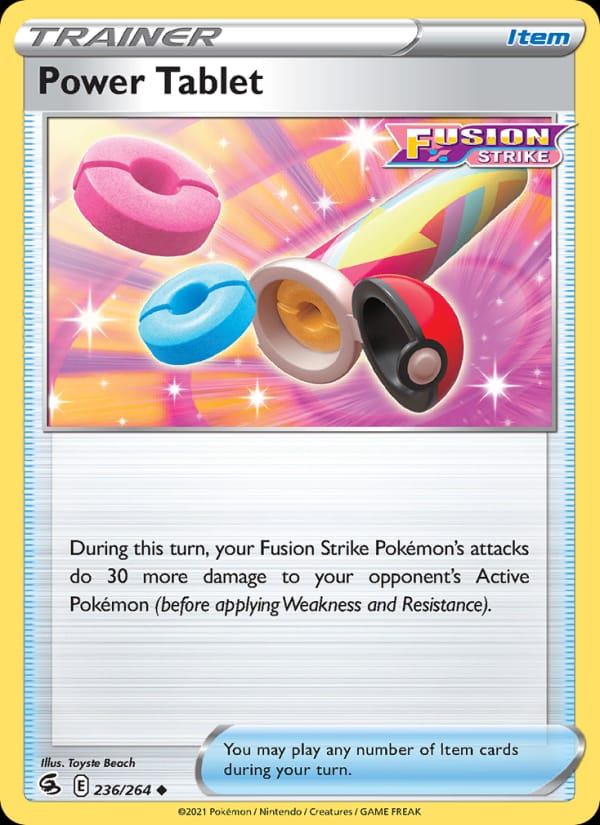 Power Tablet 236/264 Fusion Strike Pokémon card