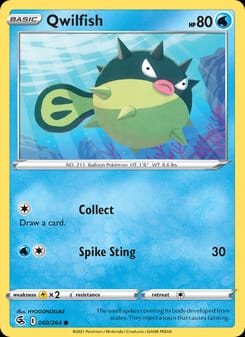 Qwilfish 060/264 Common – Fusion Strike Pokémon card