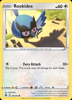 Rookidee 219/264 Common – Fusion Strike Pokémon card