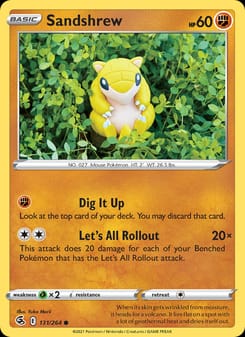 Sandshrew 131/264 Common – Fusion Strike Pokémon card