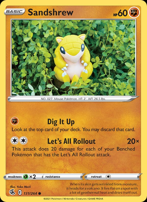 Sandshrew 131/264 Fusion Strike Pokémon card