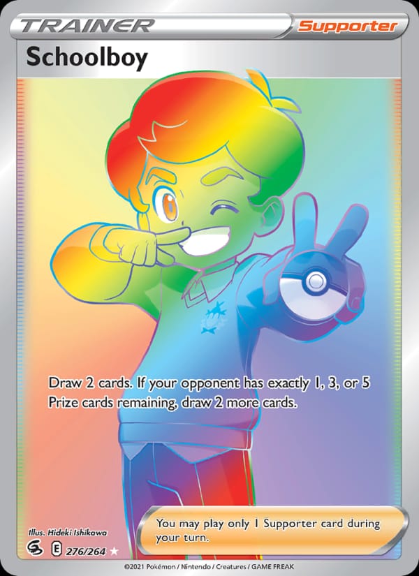 Schoolboy 276/264 Fusion Strike Pokémon card