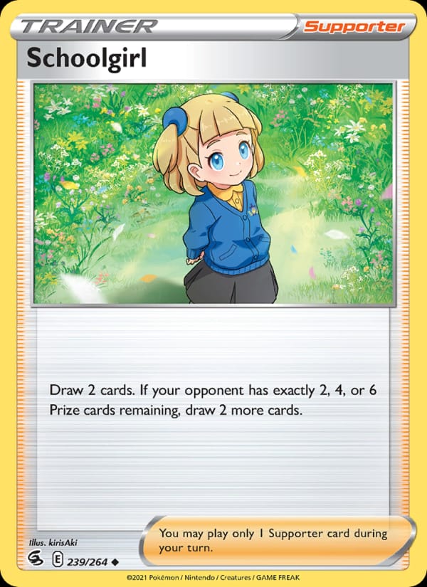 Schoolgirl 239/264 Fusion Strike Pokémon card