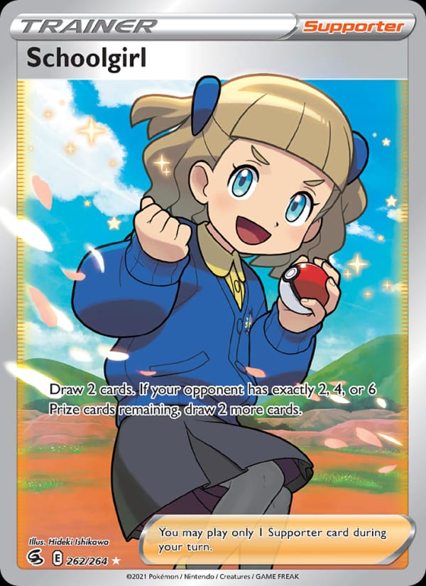 Schoolgirl 262/264 Fusion Strike Pokémon card