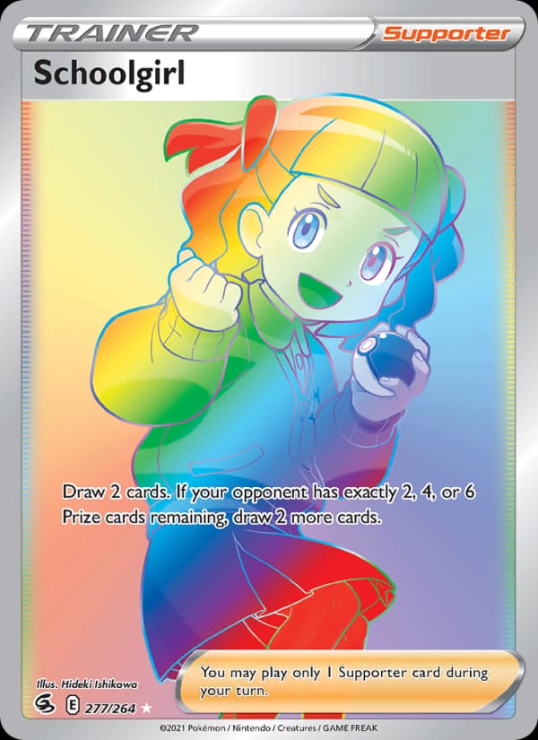 Schoolgirl 277/264 Fusion Strike Pokémon card