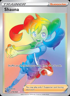 Shauna 278/264 Secret Rare – Fusion Strike Pokémon card