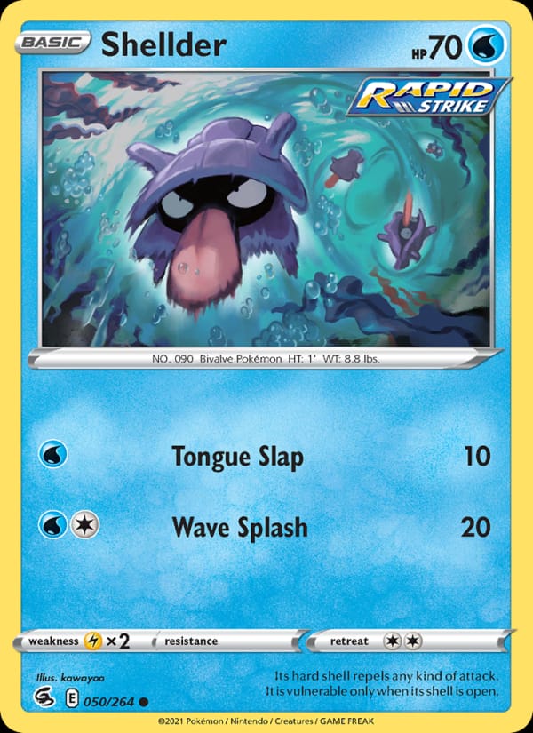 Shellder 050/264 Fusion Strike Pokémon card