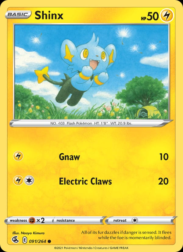 Shinx 091/264 Fusion Strike Pokémon card