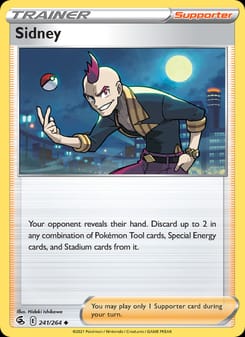 Sidney 241/264 Uncommon – Fusion Strike Pokémon card