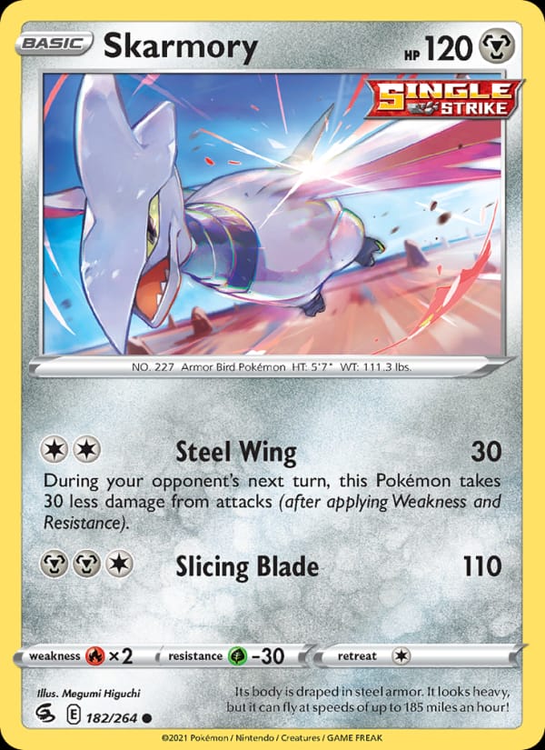 Skarmory 182/264 Fusion Strike Pokémon card