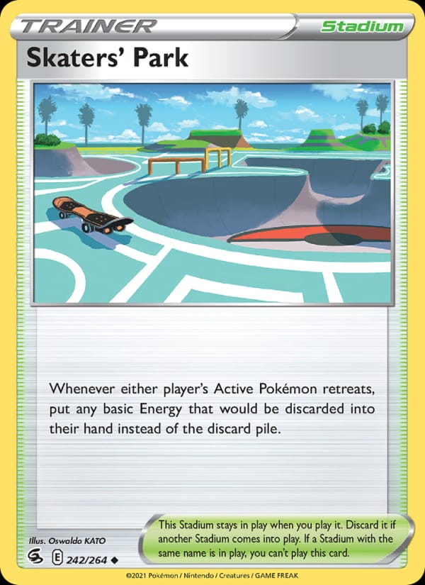 Skaters' Park 242/264 Fusion Strike Pokémon card