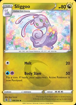 Sliggoo 196/264 Uncommon – Fusion Strike Pokémon card
