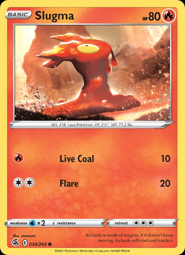 Slugma 034/264 Fusion Strike Pokémon card