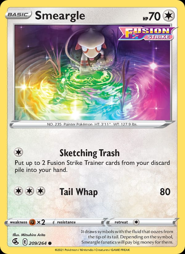 Smeargle 209/264 Fusion Strike Pokémon card