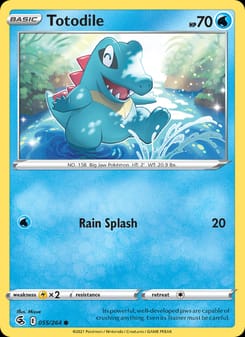 Totodile 055/264 Common – Fusion Strike Pokémon card
