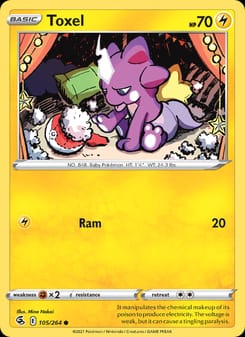 Toxel 105/264 Common – Fusion Strike Pokémon card