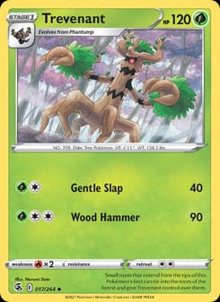 Trevenant 017/264 Uncommon – Fusion Strike Pokémon card