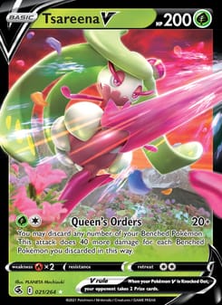 Tsareena V 021/264 Ultra Rare – Fusion Strike Pokémon card