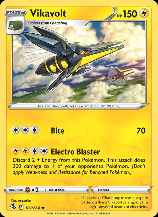 Vikavolt 101/264 Fusion Strike Pokémon card