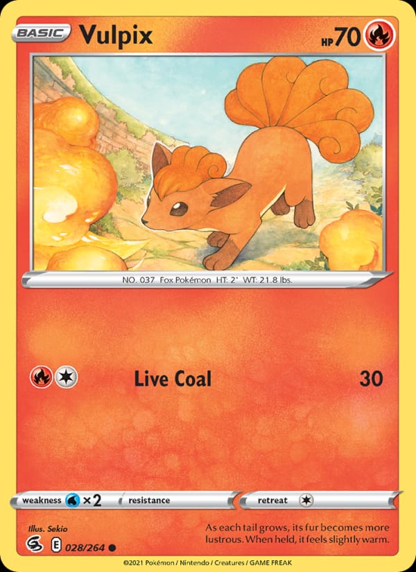 Vulpix 028/264 Fusion Strike Pokémon card