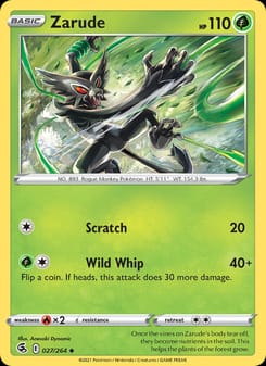 Zarude 027/264 Uncommon – Fusion Strike Pokémon card