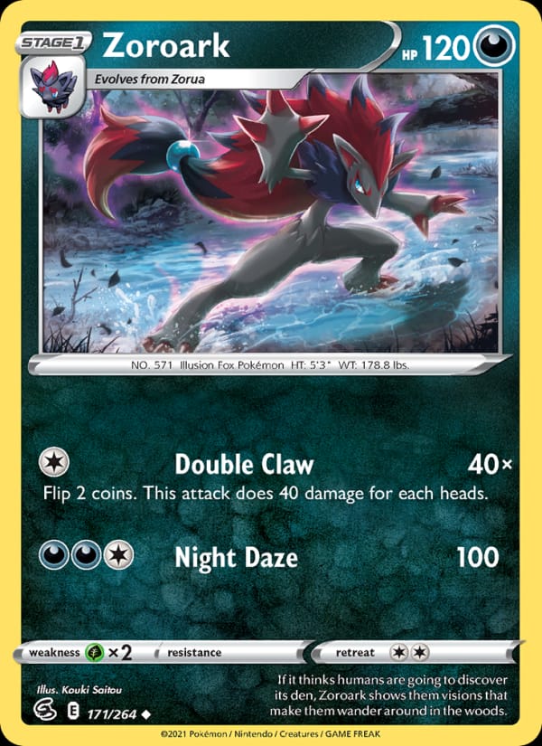 Zoroark 171/264 Fusion Strike Pokémon card