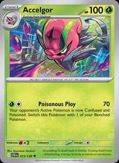 Accelgor 013/159 Uncommon – Journey Together Pokémon card