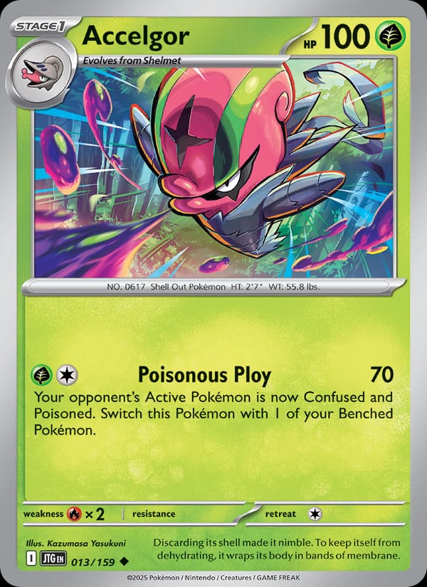 Accelgor 013/159 Journey Together Pokémon card